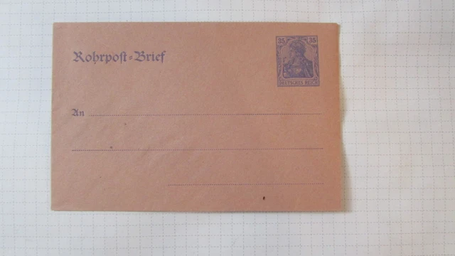 Germania stazionario Rohrpostbrief / Germania 35 pf X6,7