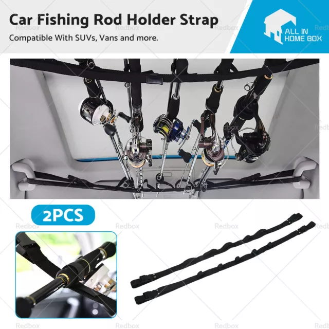 2PCS VEHICLE FISHING Rod Racks,Car Fishing Rod Holder Strap,Fishing Rod  Storage $25.95 - PicClick AU