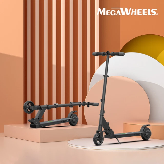 Megawheels S1 Folding Electric Scooter For Kids & Teens, 250W Motor, Black - View #5