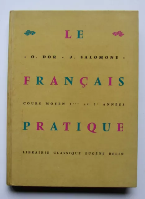 Le Français pratique Dor Salomon librairie Eugène BELIN