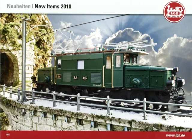 LGB Neuheiten New Items 2010 Prospekt D GB Modelleisenbahn brochure model rail