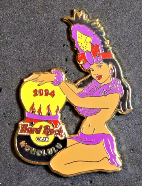 Hard Rock Cafe HONOLULU (Original Cafe) 2004 Hula Girl Series LAUREN Pin LE 300