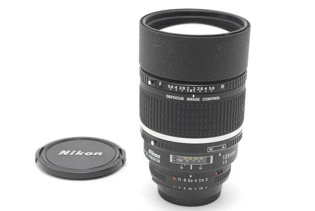 [CLA`D!] Nikon AF DC Nikkor 135mm F2 Lens Portrait Auto Focus F Mount Lens JPN
