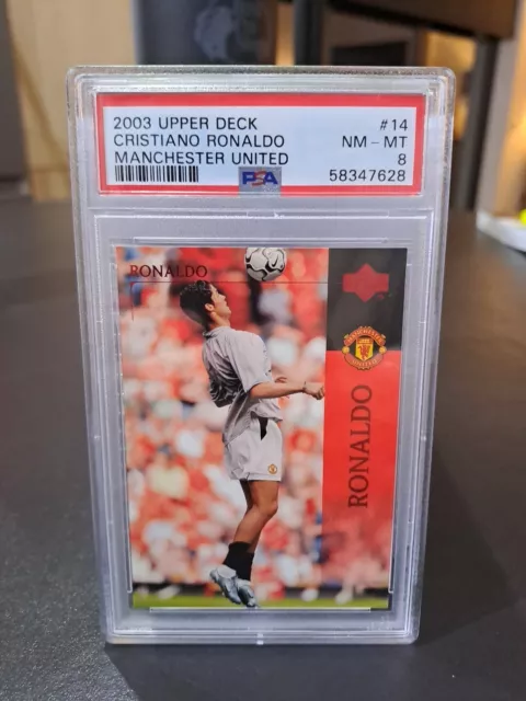 Cristiano Ronaldo Upper Deck 2003 Man Utd PSA 8