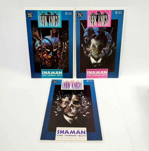 Batman Legends of the Dark Knight Shaman Book #2-4 1989 DC Comics Lot of 3
