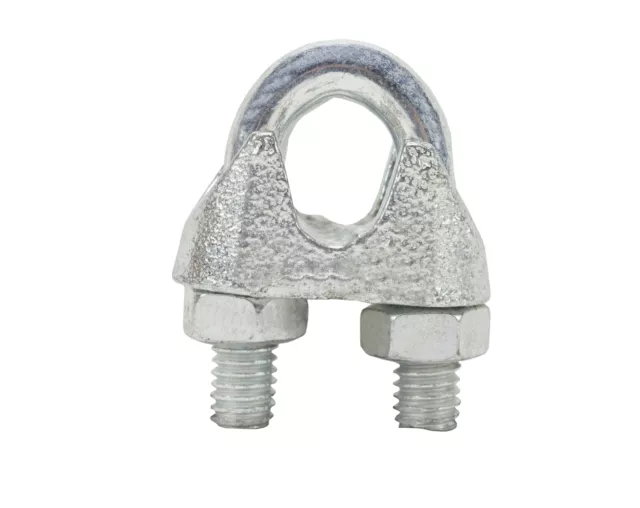 5/8" Galvanized Malleable Wire Rope Clips (10-Pack)