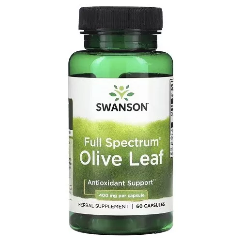 Swanson Full Spectrum Olive Leaf Cardiovascular Health Support 400mg 60 Capsules