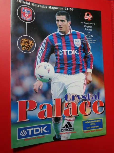 Crystal Palace V Hull City (1997/98) - League Cup 2Nd Rd 2Nd (30 September 1997)