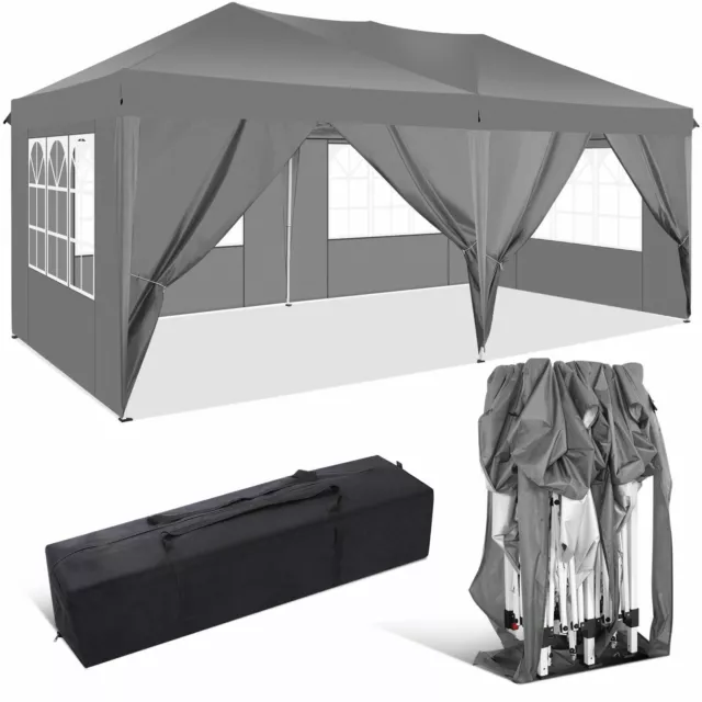 Pavillon 3x3/3x6 Wasserdicht Faltpavillon Pop Up Partyzelt Gartenzelt UV Schutz