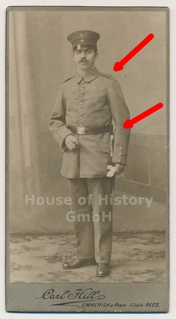 134916, Portraitfoto CDV, Soldat/Schütz Infanterie Regiment 57, Seitengewehr