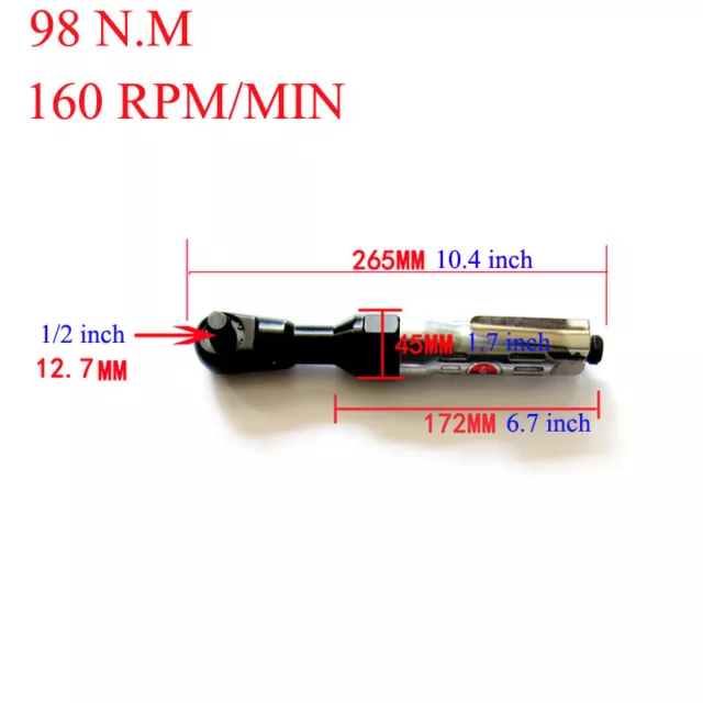 1/2" Pneumatic Mini Air Impact Wrench Rattle Gun Air Toolbox Air Wrench Ratchet