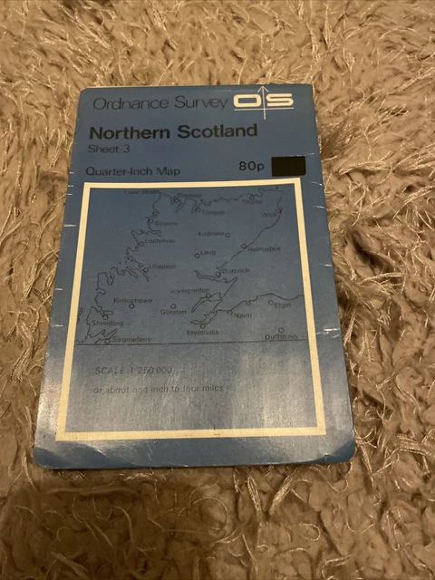 Scotland Inch ORDNANCE SURVEY QUARTER Inch Map 1965 Sheet 4 Northern Scotland EUR 4 ...