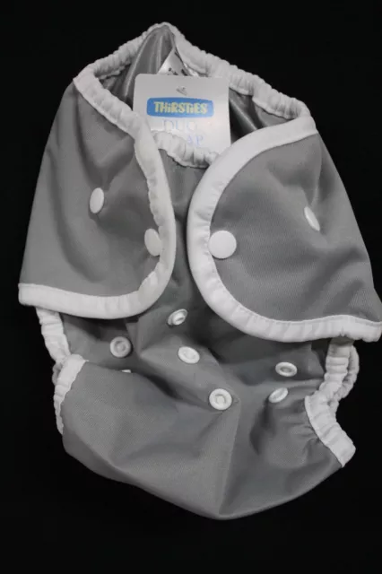 Thirsties Duo Wrap Reusable Cloth Diaper Waterproof Cover Snap Closure Size 2