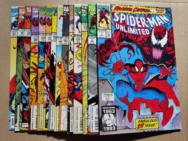 COMPLETE Maximum Carnage Lot 1-14 Venom Amazing Spider-Man Web Of Spectacular