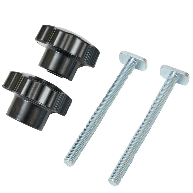 Tornillo T-Track T y pomo de plástico tuerca pulgar 46 mm tuerca de pulgar perno
