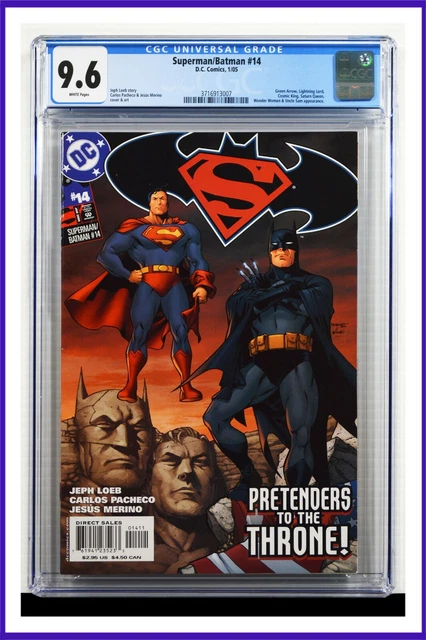 Superman Batman #14 CGC Graded 9.6 DC January 2005 White Pages Comic Book.