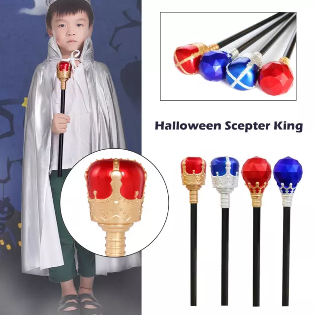 Sceptre Toy Christmas King Queen Royal Fancy Dress Outfit Costum S7B3