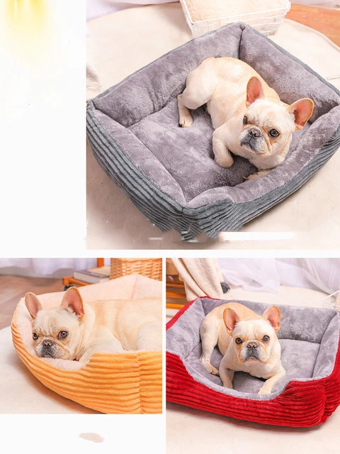 Dog Cat Pet Calming Bed Warm Soft Plush Round Nest Comfy Sleeping Kennel Cave XL
