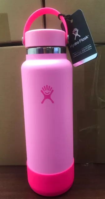 HYDRO FLASK 40 oz Neon Bubblegum Water Bottle Rare Limited Edition