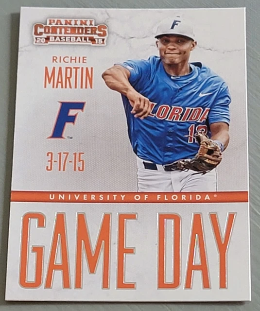 2015 Panini Contenders Baseball, Game Day Tickets Insert Card #11 RICHIE MARTIN