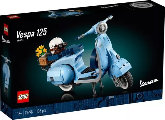 LEGO 10298 Vespa 125 Modellbausatz, Vintage Roller aus Italien, Set fr Erwachsen