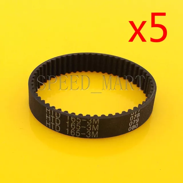 5PCS 165-3M HTD 3mm Timing Belt 55 Tooth Cogged Rubber Geared 10mm Wide CNC