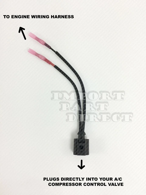 A/C COMPRESSOR CONTROL Valve CV PLUG CONNECTOR Harness for VW EOS 2007 ...