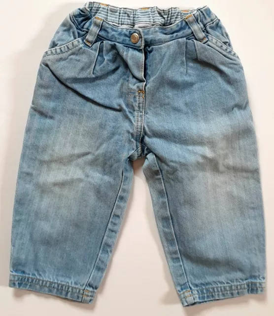 Originale Bambino Jeans Pantaloni Di Petit Bateau Taglia 12M 74