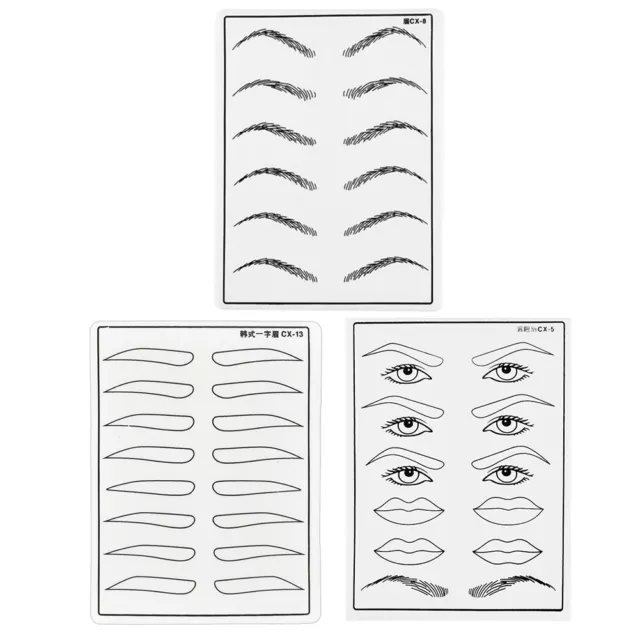 fr Soft Silicone Tattoo Training Practice Fake Skin Brow Eye Lips Blank Tattoo P