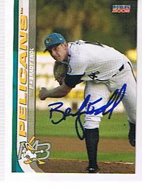 Carte Autographe 2005 Myrtle Beach Pelicans Brady Endl. Braves