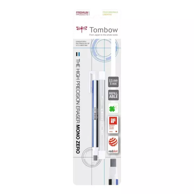 [Ref:EHR-KUS] TOMBOW Stylo gomme MONO zéro classique pointe rectangulaire 2,5