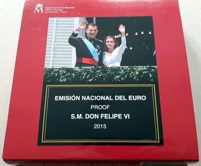 KMS Spanien Kursmünzensatz 2015 Proof PP 2 EURO Altamira 5,88 €