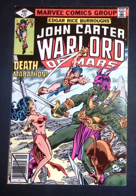 John Carter Warlord Of Mars #27 Bronze Age Marvel Comics VF-