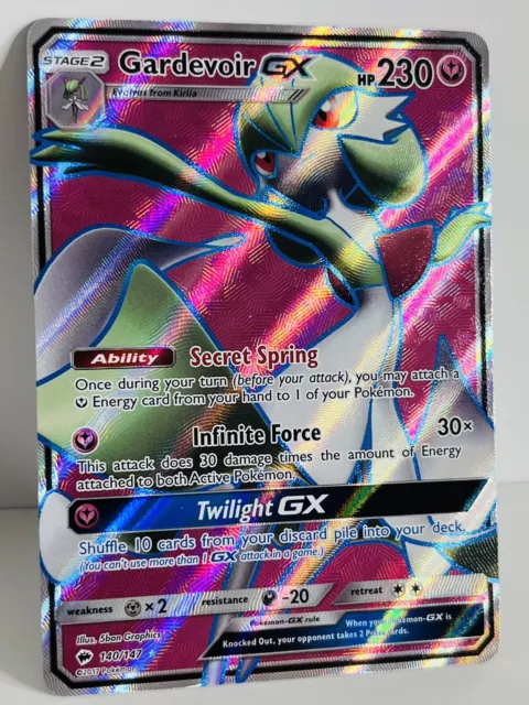 Pokémon TCG Sun & Moon: Burning Shadows #141/147 Full Art Holo Gardevoir GX  NM