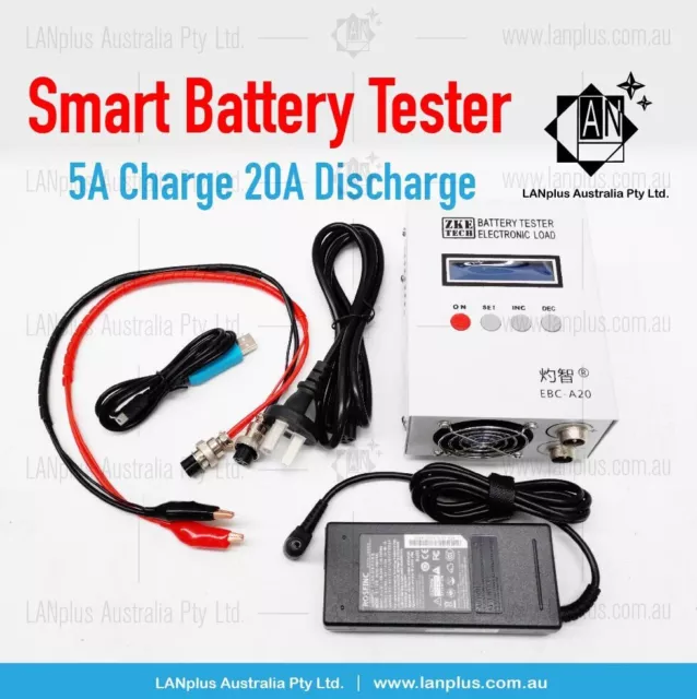 EBC-A20 30V 20A 85W F Lithium Lead-acid Battery Capacity Tester charge Discharge