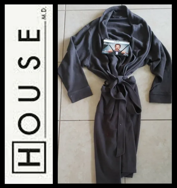 HOUSE MD: House Hugh Laurie Grey Robe w/Studio COA