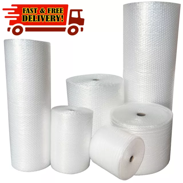 UK BUBBLE WRAP SMALL & LARGE BUBBLE - PRICED TO CLEAR 300 500 750mm 50 / 100m