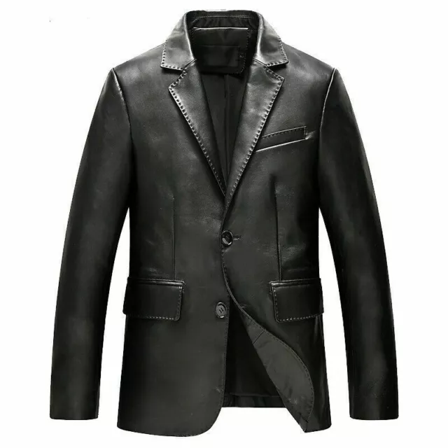 Mans Mens REAL LEATHER DRESS SEXY COAT A REAL STUNNING COAT