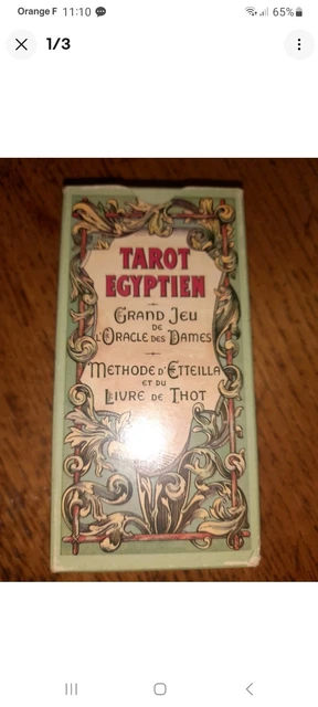 GRAND TAROT BELLINE Jeu de cartes divinatoires 1966 Esoterisme Oracle A