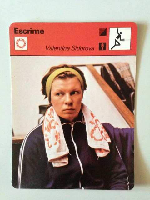Carte Collection Rencontre 1979 - Escrime - Michèle Maffei - France