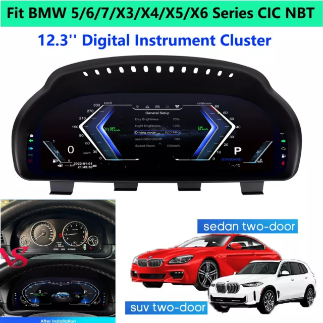 12.3''Digital Instrument Cluster For BMW X3 X4 X5 X6 F01 F10 F15 F16 F25 F26 F07