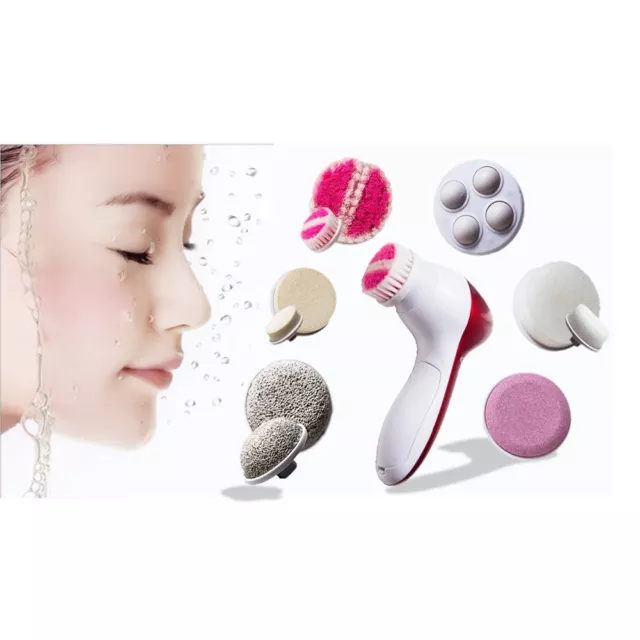 Masseur Électrique à Piles Visage et Corps 5In1 AE-8782 5 Têtes Sus