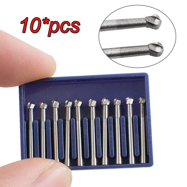 10PC/BOX Dental Carbide Burs FG-8 Round Head FG Φ2.3mm For High Speed Handpiece