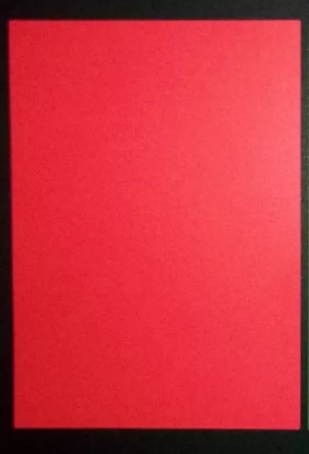 A4 COLOURED PAPER x 15 -  BRIGHT RED - Cardmaking/Scrapbooking/Papercrafts