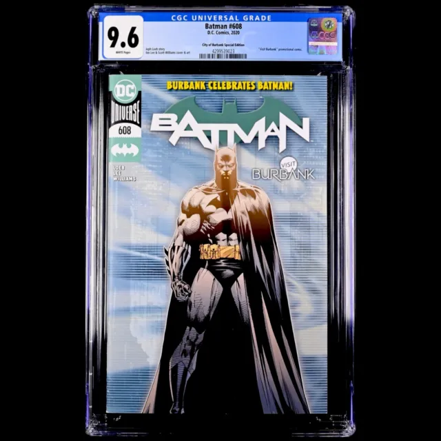 Batman #608 City Of Burbank Special Edition Cgc 9.6 Rare Jim Lee Cover