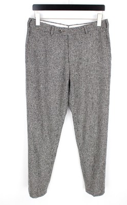 Suitsupply Brescia Turn-Up Hose Herren UK 32 Reine Wolle Zip Fly Klassisch 