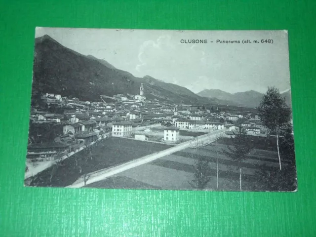 Cartolina Clusone - Panorama 1930.