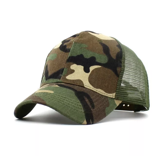 Baseball Militaire Chasse Randonnée Extérieure Maille Camionneur Dété Chapeaux 3