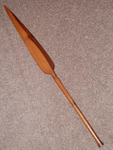 Antique Traditional Large Primitive Ebony African Handheld Fishing/Hunting Spear