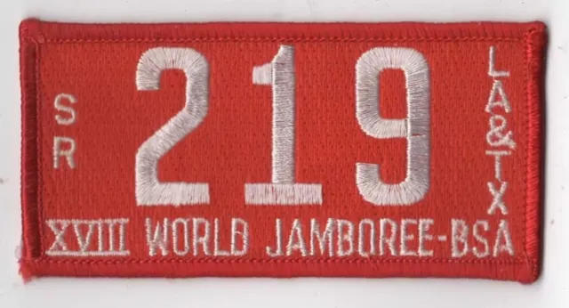 Troop 219 World Jamboree B.S.A Boy Scout Patch RED Bdr. [INT829]